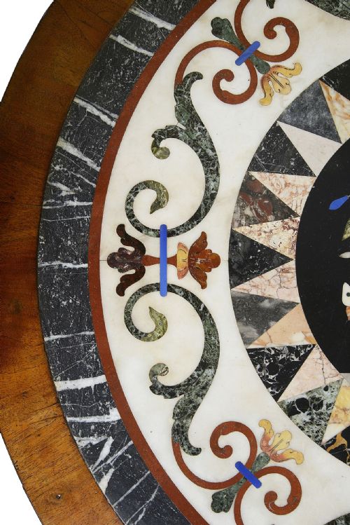 REGENCY PERIOD MALTESE SPECIMEN MARBLE TOP CENTRE TABLE - ADDITIONAL PHOTO 3