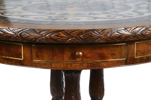 REGENCY PERIOD MALTESE SPECIMEN MARBLE TOP CENTRE TABLE - ADDITIONAL PHOTO 4