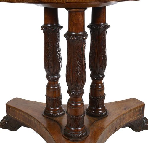 REGENCY PERIOD MALTESE SPECIMEN MARBLE TOP CENTRE TABLE - ADDITIONAL PHOTO 5
