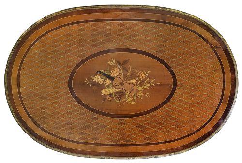 LOUIS XVI MARQUETRY INLAID CENTRE TABLE - ADDITIONAL PHOTO 3