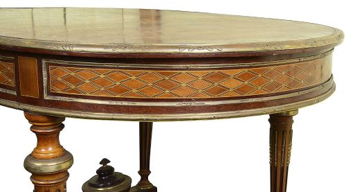 LOUIS XVI MARQUETRY INLAID CENTRE TABLE - ADDITIONAL PHOTO 4