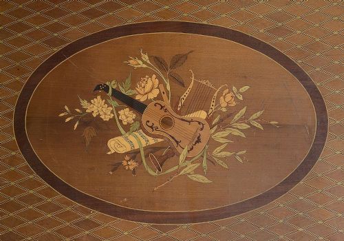LOUIS XVI MARQUETRY INLAID CENTRE TABLE - ADDITIONAL PHOTO 5