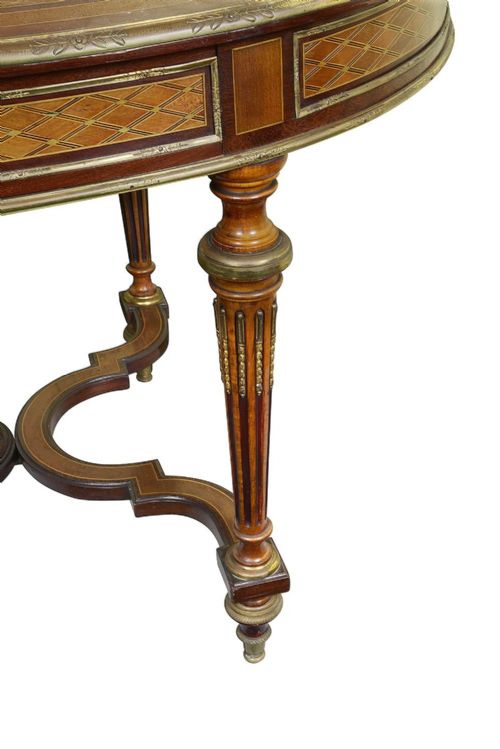 LOUIS XVI MARQUETRY INLAID CENTRE TABLE - ADDITIONAL PHOTO 6