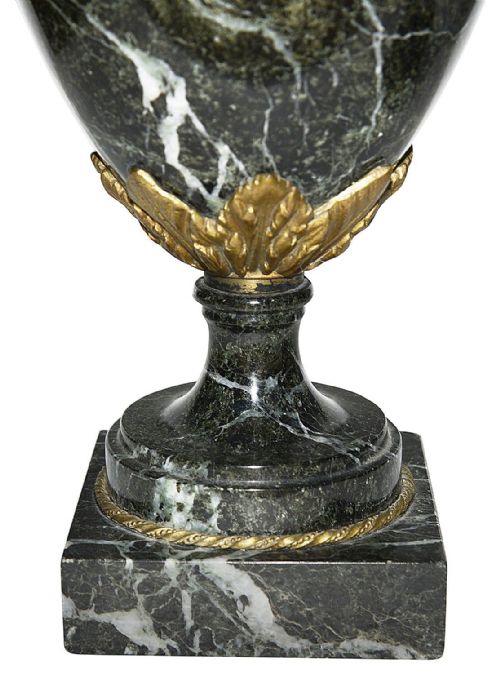 PAIR LOUIS XVI STYLE MARBLE VASES LAMPS - ADDITIONAL PHOTO 7