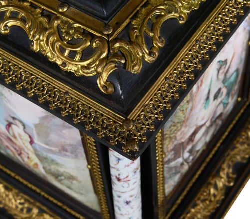 VIENNESE ENAMEL TABLE CABINET 19TH CENTURY - ADDITIONAL PHOTO 12