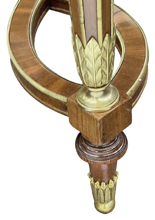 LOUIS XVI STYLE INLAID SIDE TABLE IN THE MANNER OF FRANCOISE LINKE - ADDITIONAL PHOTO 9