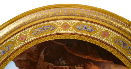 FINE VIENNA PORCELAIN CHARGER DEPICTING 'VENUS IN THE FORGE OF VULCAN' 40CM DIAMETER - ADDITIONAL PHOTO 1