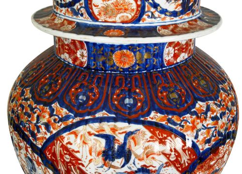 LARGE JAPANESE IMARI LIDDED VASE CIRCA 1880 35 - ADDITIONAL PHOTO 3