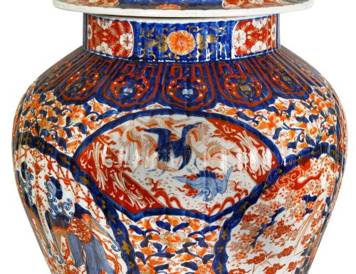 LARGE JAPANESE IMARI LIDDED VASE CIRCA 1880 35 - ADDITIONAL PHOTO 4