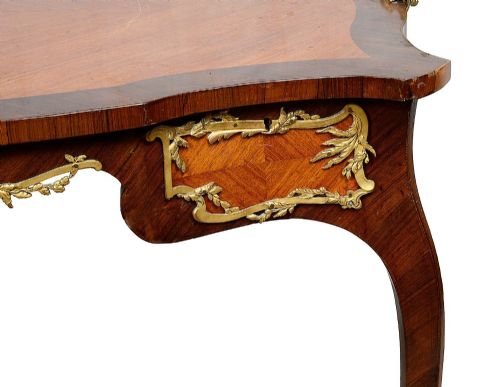 FRENCH LOUIS XVI STYLE TRAY TOP SIDE TABLE AFTER ZWIENER - ADDITIONAL PHOTO 2