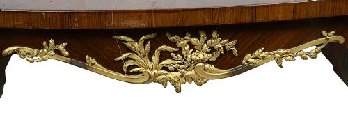 FRENCH LOUIS XVI STYLE TRAY TOP SIDE TABLE AFTER ZWIENER - ADDITIONAL PHOTO 3