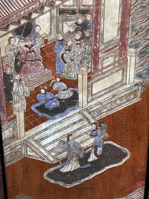 18TH CENTURY CHINESE COROMANDEL LACQUER EIGHT FOLD SCREEN - ADDITIONAL PHOTO 4