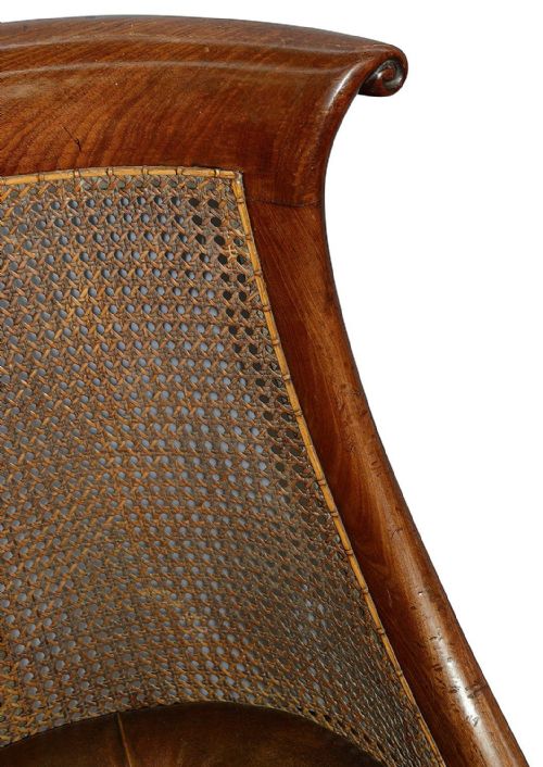 PAIR REGENCY PERIOD LIBRARY CHAIRS CIRCA 1820 - ADDITIONAL PHOTO 5