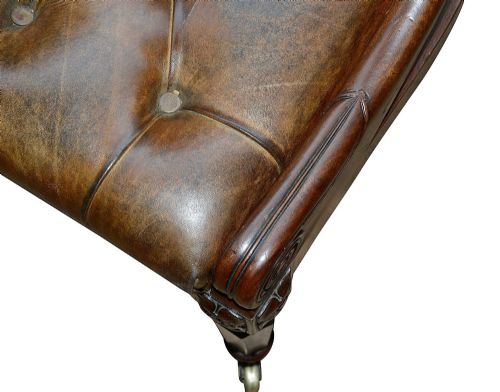 PAIR REGENCY PERIOD LIBRARY CHAIRS CIRCA 1820 - ADDITIONAL PHOTO 6