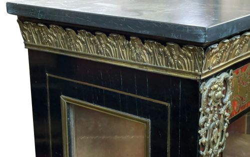 PAIR FRENCH BOULLE INLAID VITRINES C19TH - ADDITIONAL PHOTO 9