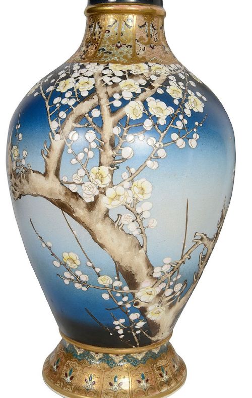 LARGE PAIR JAPANESE SATSUMA VASES CIRCA 1890 50CM - ADDITIONAL PHOTO 2