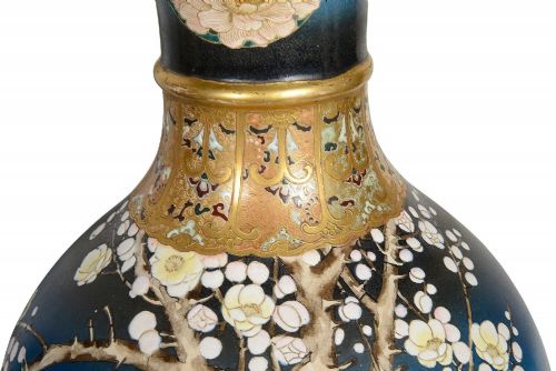 LARGE PAIR JAPANESE SATSUMA VASES CIRCA 1890 50CM - ADDITIONAL PHOTO 5