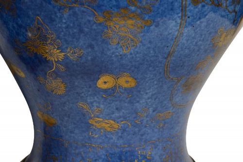 PAIR C19TH POWDER BLUE CHINESE VASES LAMPS WITH ORMOLU MOUNTS - ADDITIONAL PHOTO 4