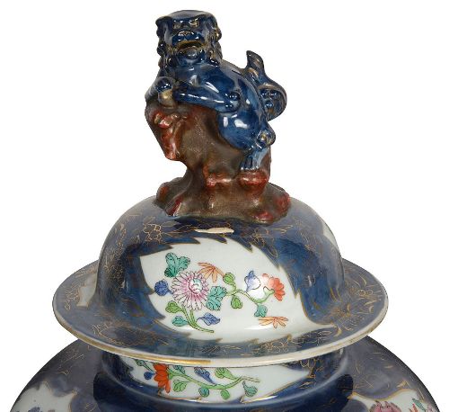 C18TH CENTURY STYLE CHINESE FAMILLE ROSE GARNITURE CIRCA 1880 - ADDITIONAL PHOTO 1