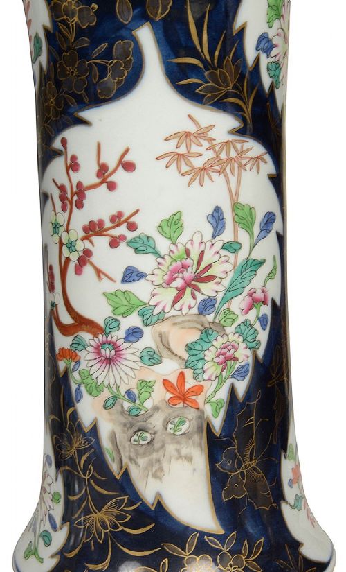 C18TH CENTURY STYLE CHINESE FAMILLE ROSE GARNITURE CIRCA 1880 - ADDITIONAL PHOTO 5