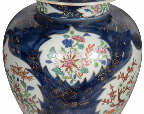 C18TH CENTURY STYLE CHINESE FAMILLE ROSE GARNITURE CIRCA 1880 - ADDITIONAL PHOTO 7
