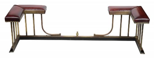 LATE 19TH CENTURY BRASS CLUB FENDER - ADDITIONAL PHOTO 5