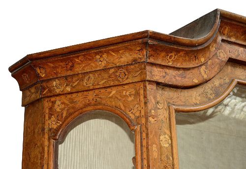 C18TH DUTCH MARQUETRY INLAID VITRINE - ADDITIONAL PHOTO 3