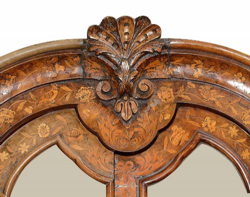C18TH DUTCH MARQUETRY INLAID VITRINE - ADDITIONAL PHOTO 5