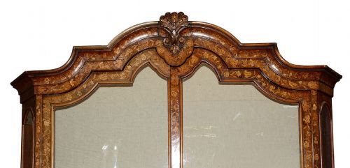 C18TH DUTCH MARQUETRY INLAID VITRINE - ADDITIONAL PHOTO 6