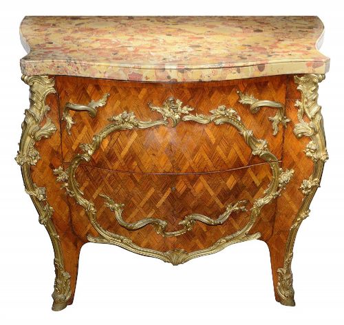 A VERY GOOD QUALITY PAIR OF C18TH LOUIS XVI STYLE COMMODES - ADDITIONAL PHOTO 3