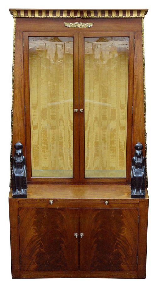 ART DECO EGYPTIAN REVIVAL DISPLAY CABINET 1920'S - ADDITIONAL PHOTO 1