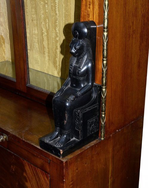 ART DECO EGYPTIAN REVIVAL DISPLAY CABINET 1920'S - ADDITIONAL PHOTO 4