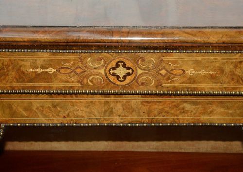 PAIR VICTORIAN WALNUT INLAID SIDE CABINETS CIRCA 1880 - ADDITIONAL PHOTO 2