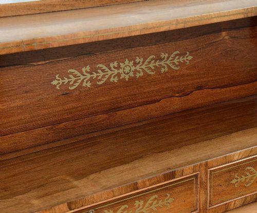 REGENCY PERIOD BRASS INLAID CHIFFONIER CIRCA 1820 - ADDITIONAL PHOTO 9