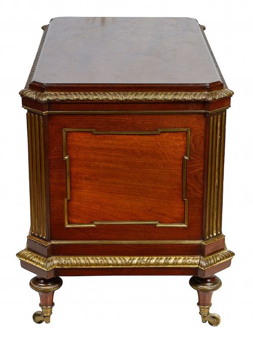 FRENCH LOUIS XVI STYLE MAHOGANY WINE COOLER CIRCA 1840 - ADDITIONAL PHOTO 2