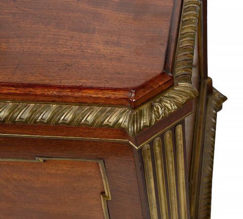 FRENCH LOUIS XVI STYLE MAHOGANY WINE COOLER CIRCA 1840 - ADDITIONAL PHOTO 4