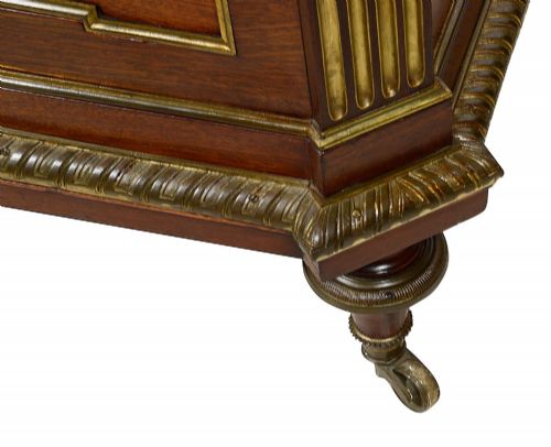 FRENCH LOUIS XVI STYLE MAHOGANY WINE COOLER CIRCA 1840 - ADDITIONAL PHOTO 6