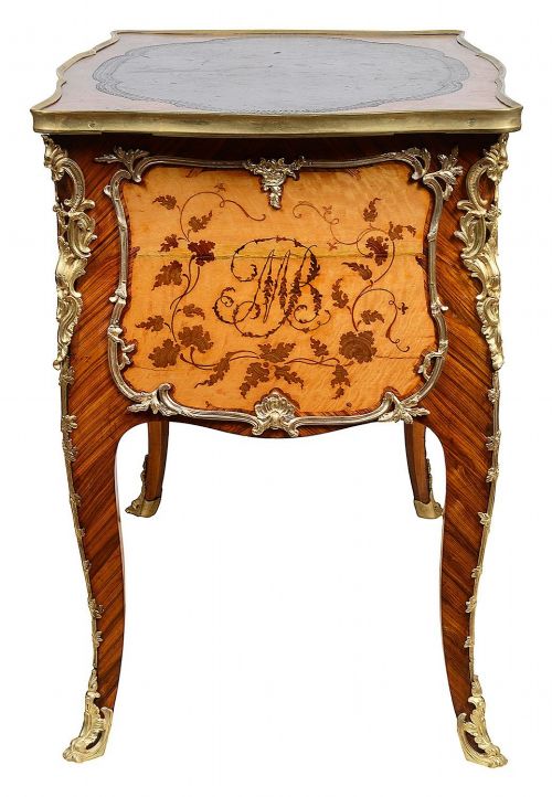C19TH MARQUETRY BUREAU DE DAME - ADDITIONAL PHOTO 4