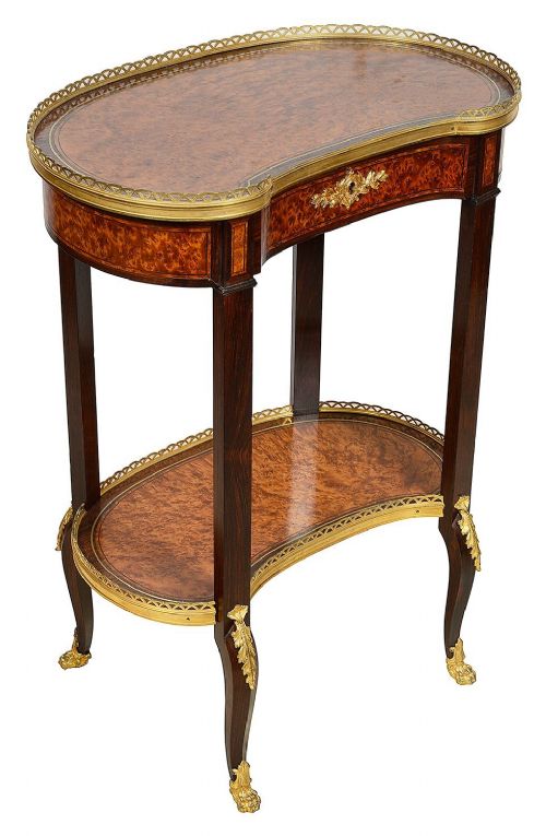 LOUIS XVI STYLE TWO TIER SIDE TABLE BY 'TEHAN'