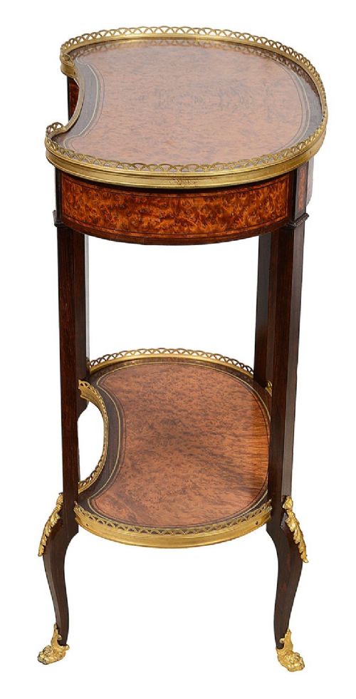 LOUIS XVI STYLE TWO TIER SIDE TABLE BY 'TEHAN' - ADDITIONAL PHOTO 4
