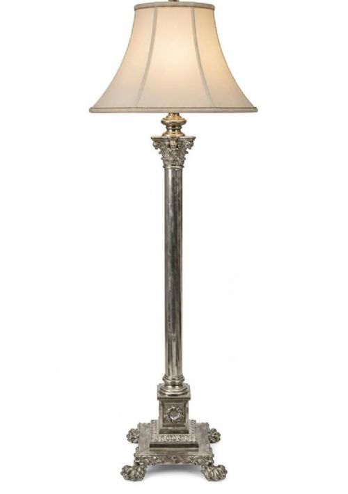 SILVER PLATED STANDARD LAMP CIRCA 1900