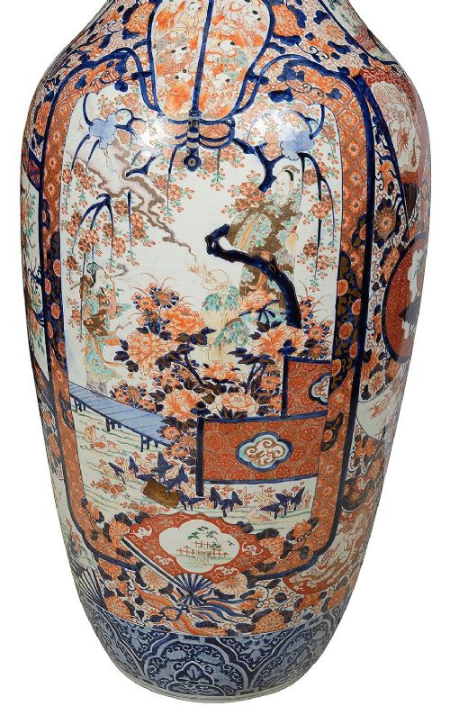 LARGE JAPANESE IMARI VASE CIRCA 1880 4'10 147CM HIGH - ADDITIONAL PHOTO 2