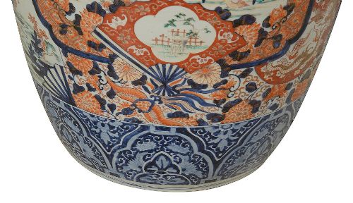 LARGE JAPANESE IMARI VASE CIRCA 1880 4'10 147CM HIGH - ADDITIONAL PHOTO 3