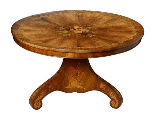 Fine quality Victorian inlaid centre table