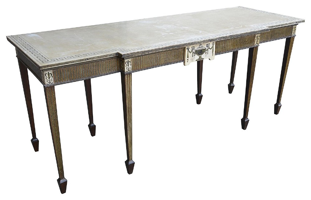 Classical 19th Century marble topped console table.