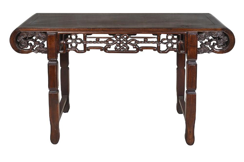 19th Century Chinese hardwood Alter table.