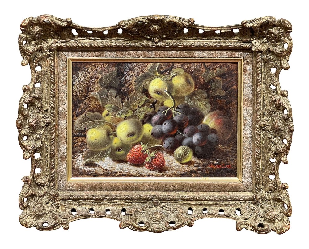 Oliver Clare, oil on board of Still Life. 15