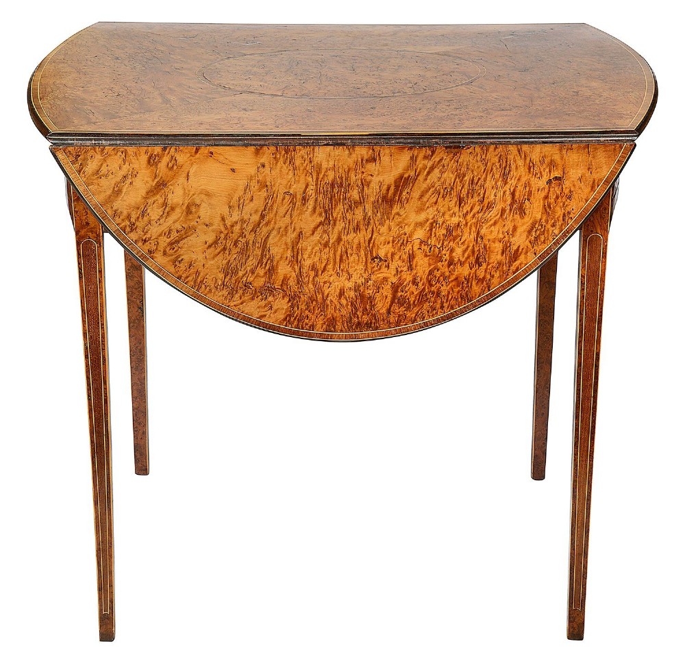 Rare 18th Century Yew wood Pembroke table, circa 1780 View III