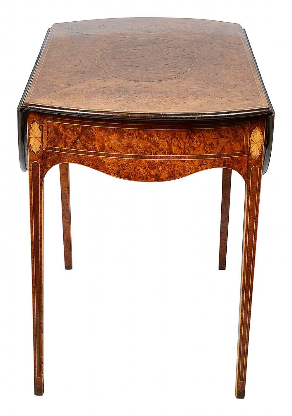 Rare 18th Century Yew wood Pembroke table, circa 1780 View VII