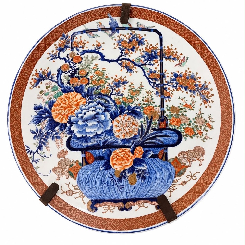 Monumental Japanese Imari wall charger, 71cm (25.5")